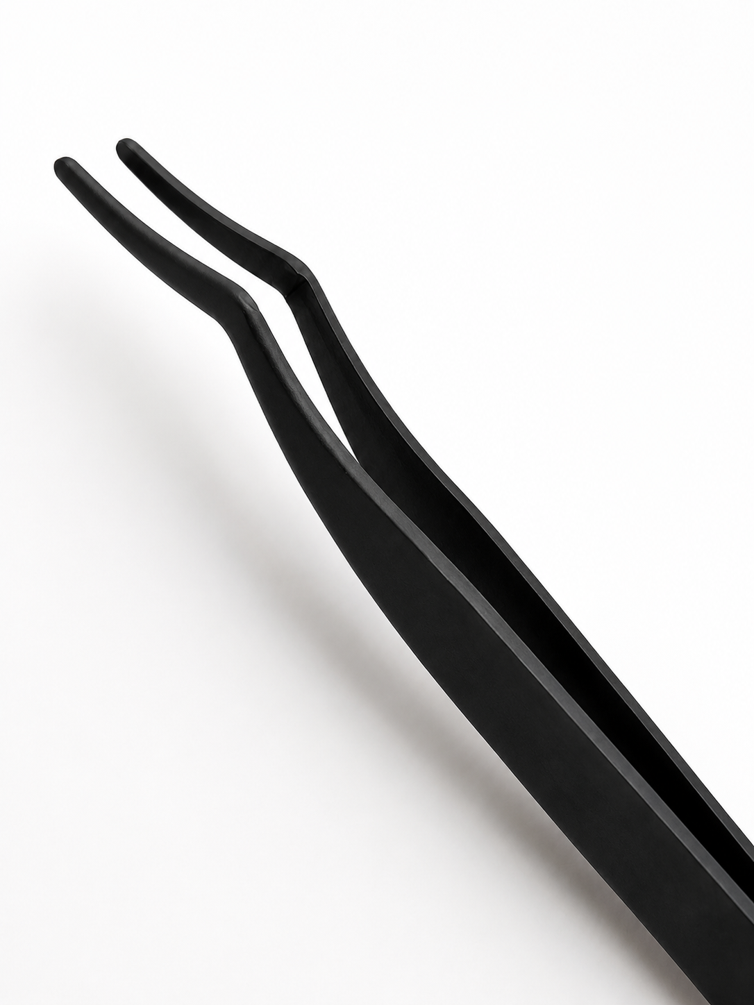 LashFox Precision Lash Applicator Tweezers – Pink & Black Lash Extension Tool for Press-On Lashes & DIY Lash Clusters