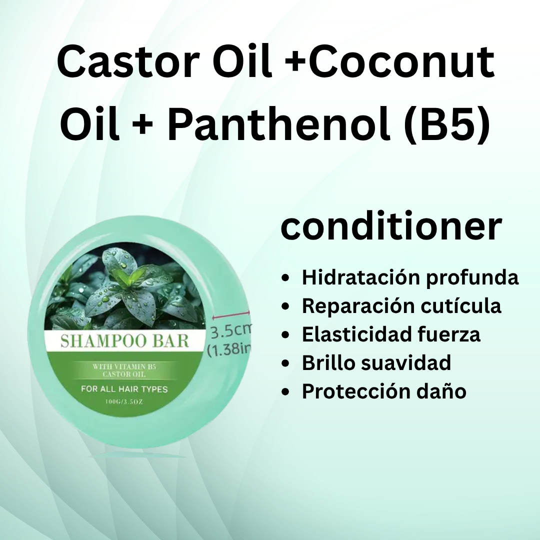 Peppermint Solid Conditioner Bar – With Panthenol & Coconut Oil, Nourishing & Moisturizing, Anti-Frizz & Smooth Hair Care, Unisex, 60g/2oz