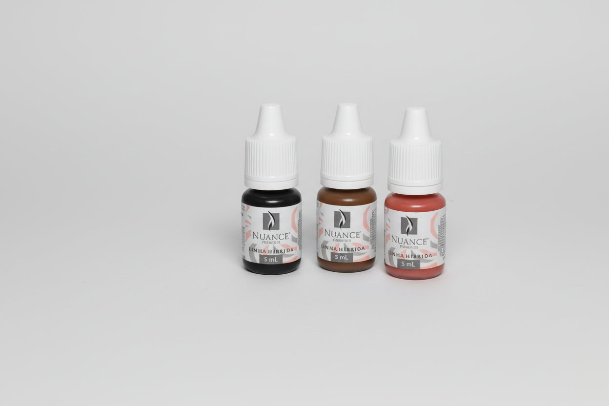 Nuance Kit Pigmentos  Hibridos Tattoo Ink  para Cejas Microblading, Powder Brows