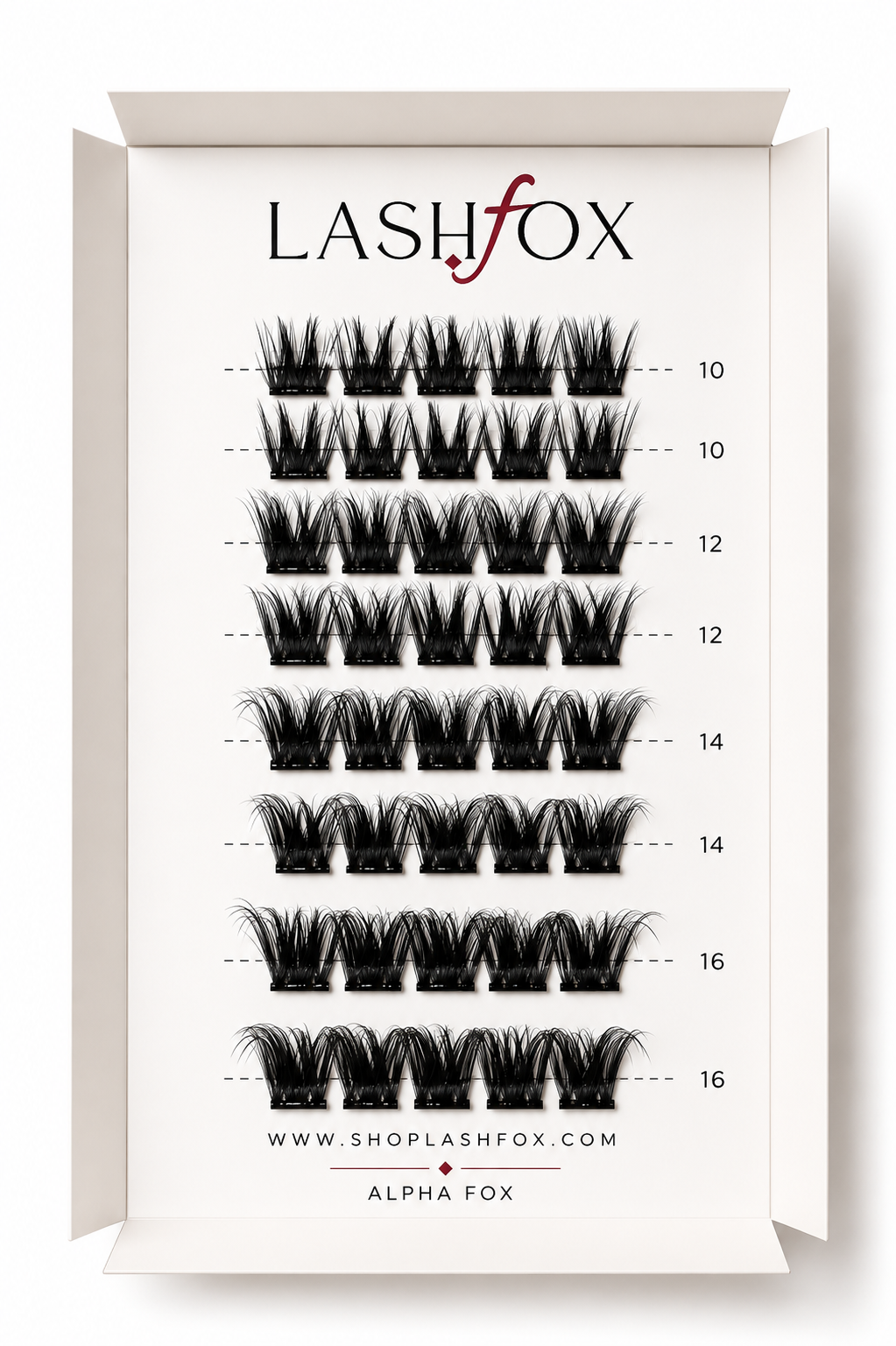 LashFox ALPHA Press-On Lashes Kit – No Glue Needed, DIY Lash Extensions, Wispy  Lashes, Reusable Natural Look, 5–12 Day Wear