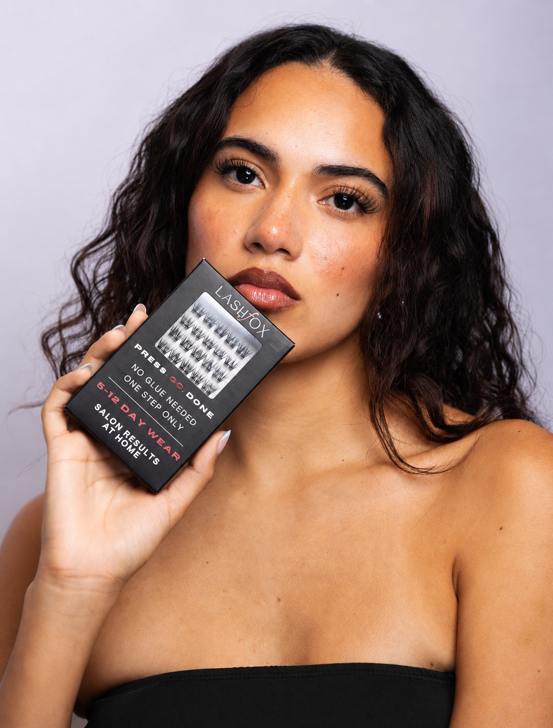 GLAM Fox Lash Kit – No Glue Needed DIY Lashes | LashFox BLACK Lash Applicator