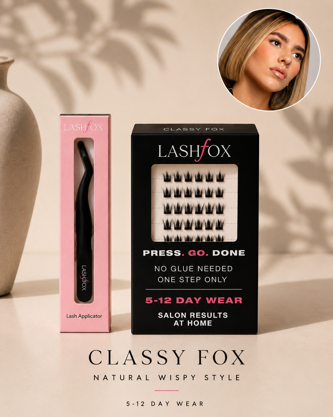 Classy Fox Lash Kit – No Glue Needed DIY Lashes | LashFox Black Lash Applicator