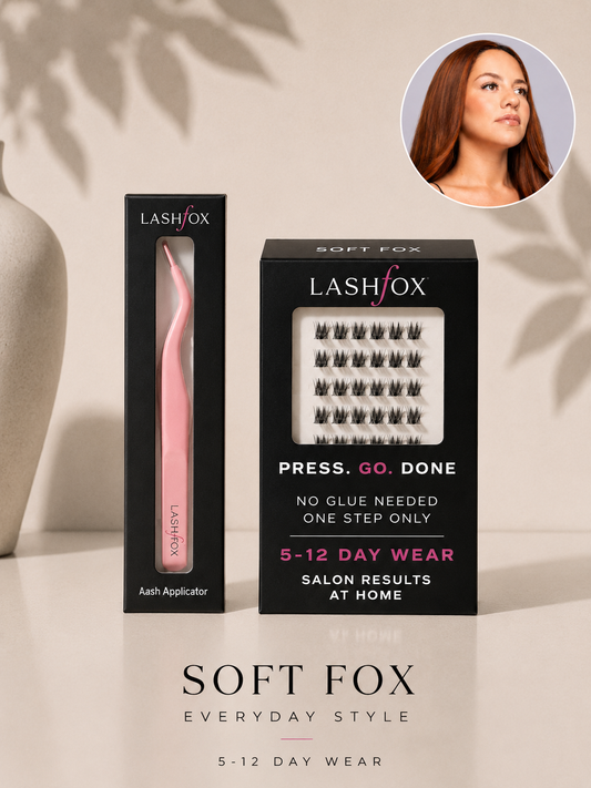 Soft Fox Lash Kit – No Glue Needed DIY Lashes | LashFox Pink Lash Applicator