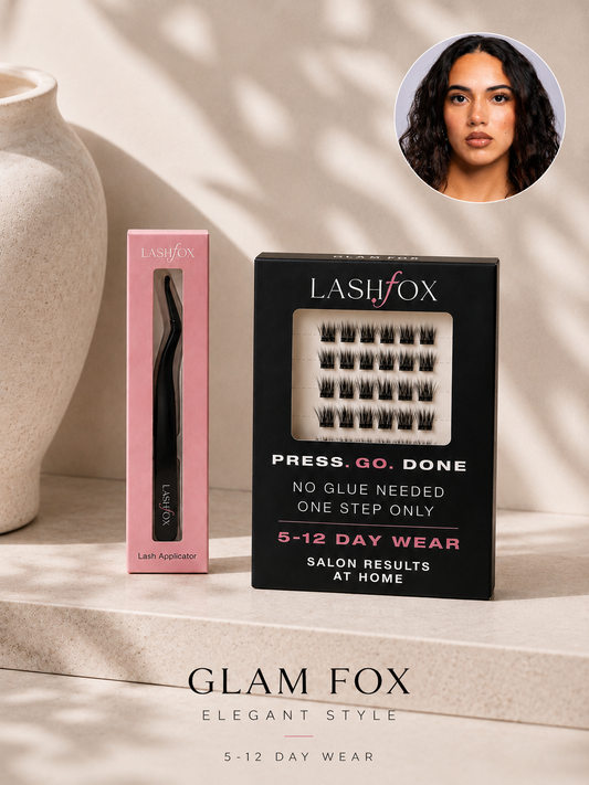 GLAM Fox Lash Kit – No Glue Needed DIY Lashes | LashFox BLACK Lash Applicator