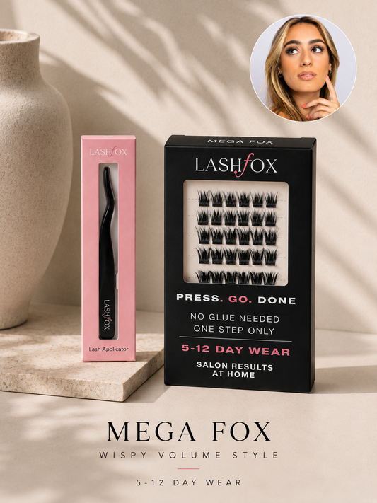 MEGA Fox Lash Kit – No Glue Needed DIY Lashes | LashFox BLACK Lash Applicator