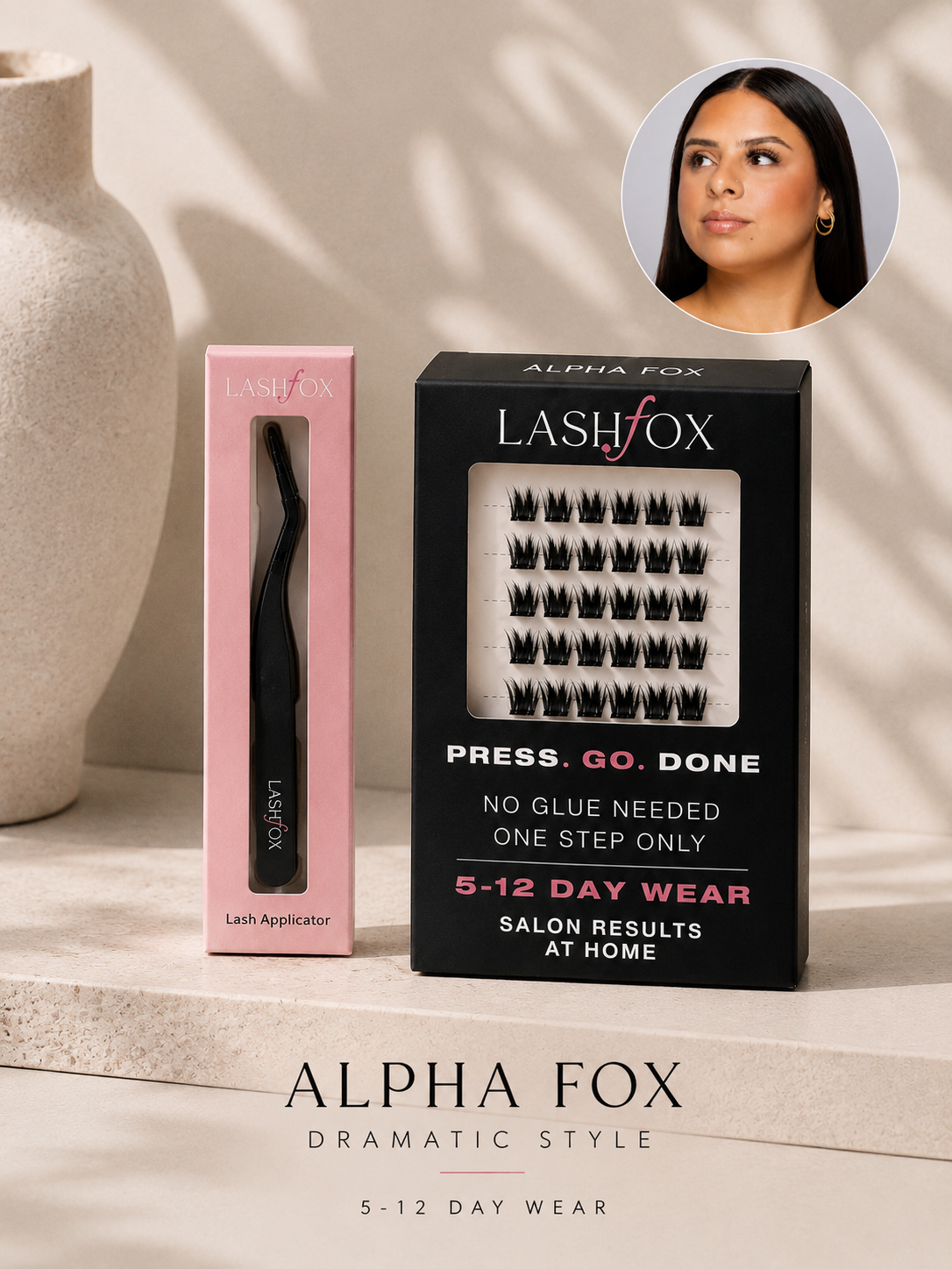 ALPHA Fox Lash Kit – No Glue Needed DIY Lashes | LashFox BLACK Lash Applicator