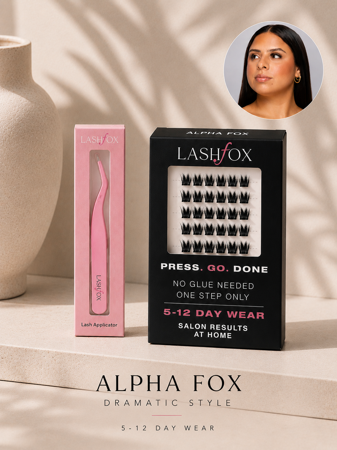 ALPHA Fox Lash Kit – No Glue Needed DIY Lashes | LashFox PINK Lash Applicator