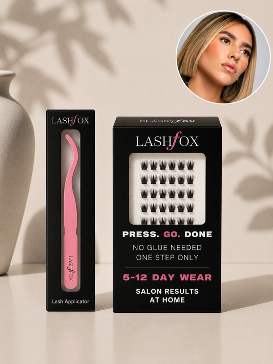 Classy Fox Lash Kit – No Glue Needed DIY Lashes | LashFox Pink Lash Applicator