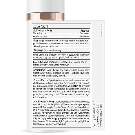 SKIN VEIL Moisturizer with SPF 46 & Anti Aging Clear Universal Tinted SPF & Facial Sunscreen  - Broad Spectrum Protection Against UVA and UVB Rays
