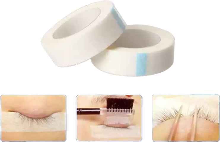 Almohadilla para extensión de pestañas, cinta adhesiva de tela no tejida transpirable, extensión de pestañas, cinta médica, herramienta de maquillaje