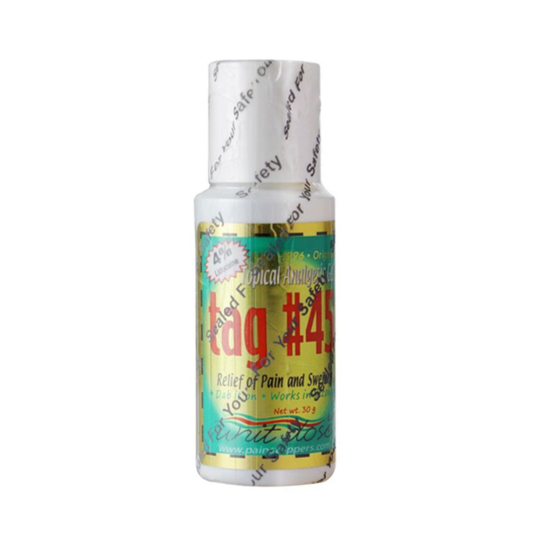 Etiqueta 45 gel adormecedor